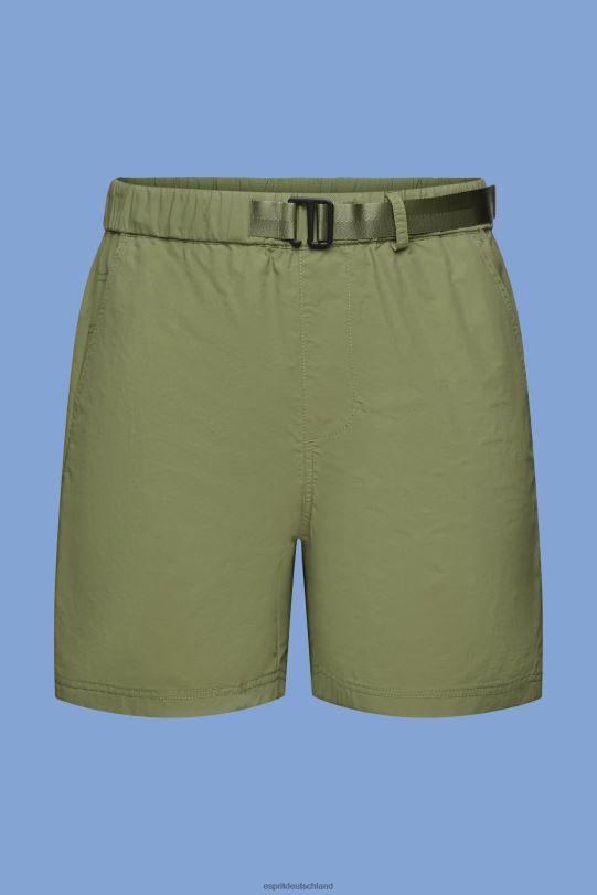Männer Esprit Olive Shorts mit integriertem Gürtel kurze Hose 0BN00672