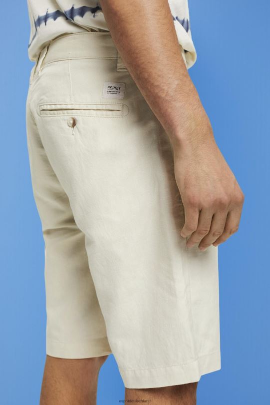 Männer Esprit cremebeige Shorts im Chino-Stil kurze Hose 0BN00750