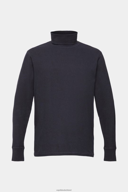Männer Esprit Marine Langärmliges Oberteil aus Waffelpiqué, 100 % Baumwolle lange Ärmel 0BN00695