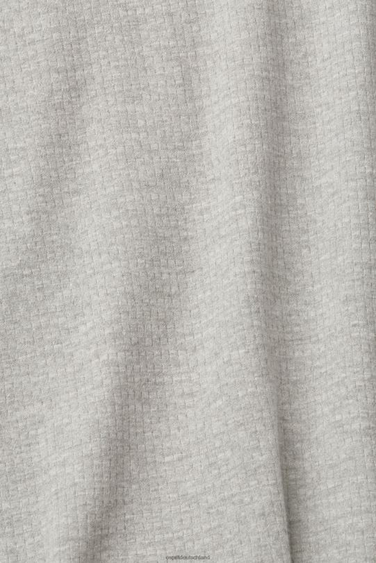 Männer Esprit hellgrau Geripptes Langarmoberteil lange Ärmel 0BN00817