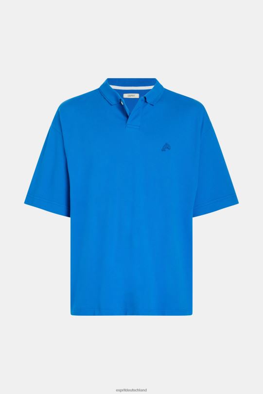 Männer Esprit Blau Dolphin Tennis Club entspanntes Polo Polos 0BN00878