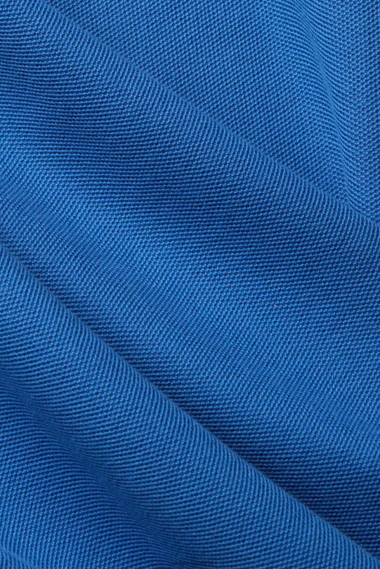 Männer Esprit Blau Langärmliges Piqué-Poloshirt Polos 0BN00952