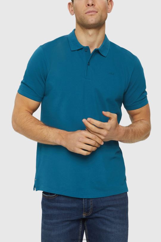 Männer Esprit Petrolblau Poloshirt aus Pima-Baumwoll-Piqué Polos 0BN00926