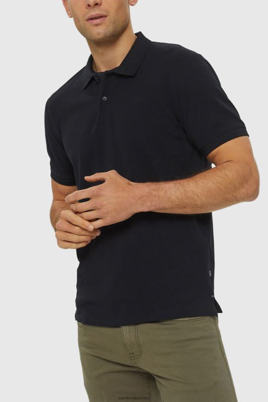 Männer Esprit Schwarz Poloshirt aus Pima-Baumwoll-Piqué Polos 0BN00923