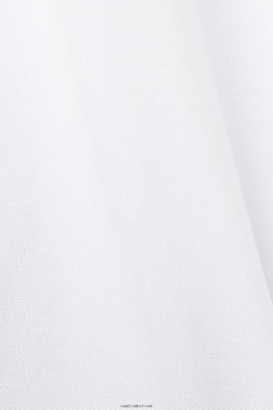 Männer Esprit Weiß Poloshirt aus Baumwoll-Mesh Polos 0BN00567