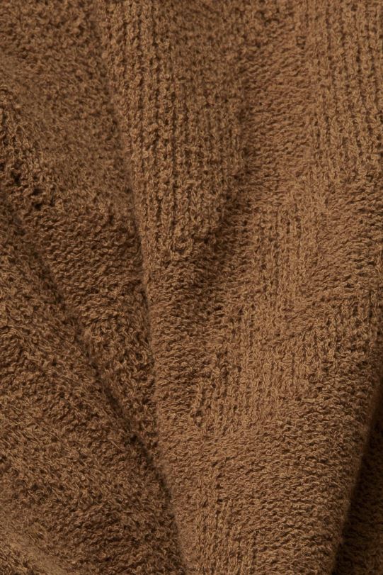 Männer Esprit blasses Khaki Bouclé-Poloshirt Polos 0BN00702