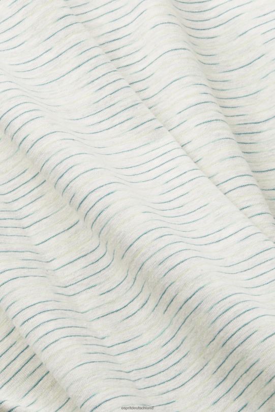 Männer Esprit zitrusgrün Fein gestreiftes Melange-Poloshirt Polos 0BN00703