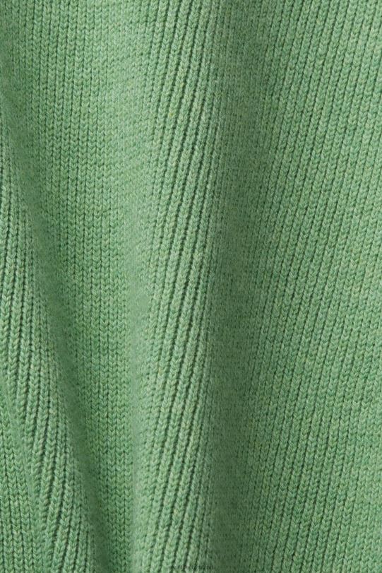 Männer Esprit Grün Pullover aus nachhaltiger Baumwolle mit V-Ausschnitt Pullover 0BN00726