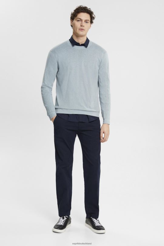 Männer Esprit Grau Blau Feinstrickpullover Pullover 0BN00685