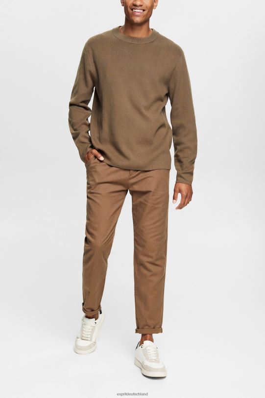 Männer Esprit Khakigrün Strickpullover Pullover 0BN00840
