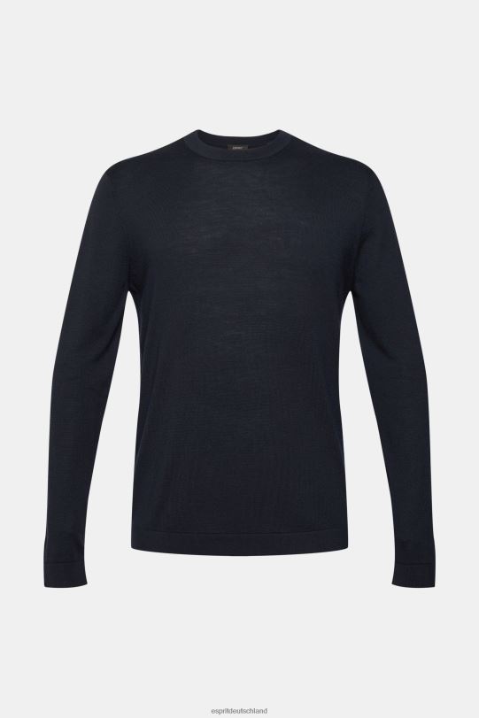 Männer Esprit Marine gestrickter Wollpullover Pullover 0BN00904