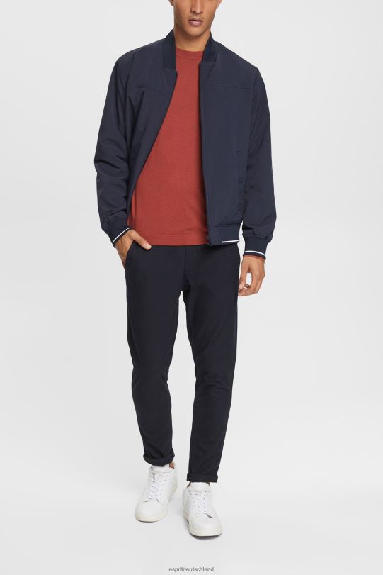 Männer Esprit Terrakotta gestrickter Wollpullover Pullover 0BN00906