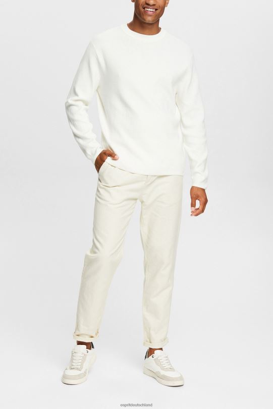 Männer Esprit cremefarben Strickpullover Pullover 0BN00839