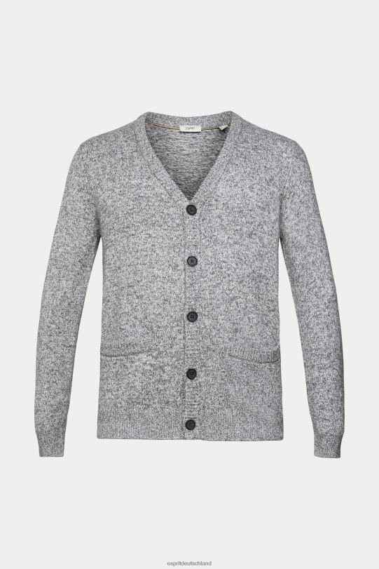 Männer Esprit mittelgrau Strickjacke mit Knöpfen Pullover 0BN00697
