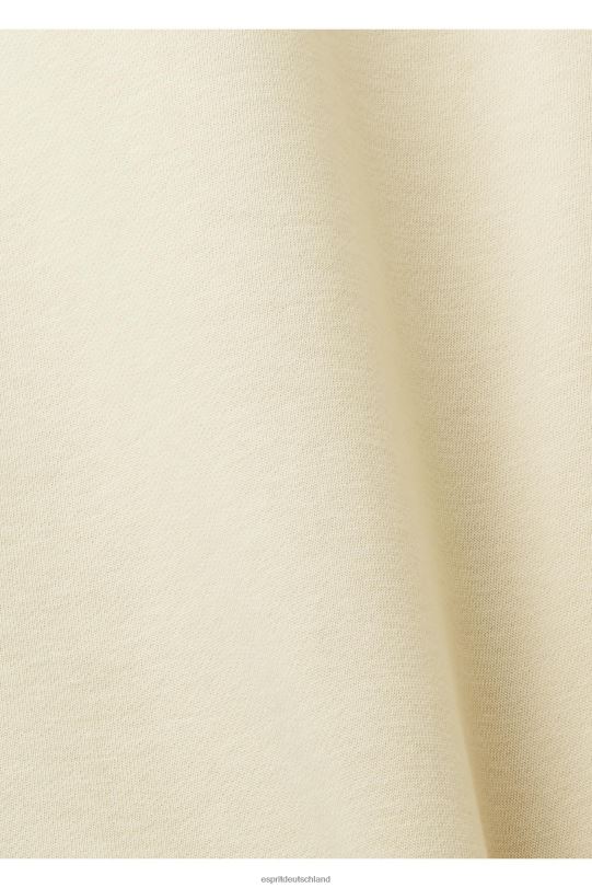 Männer Esprit Beige Sweatshirt mit Logo-Print Sweatshirts und Kapuzenpullover 0BN00655