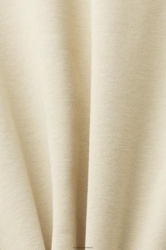 Männer Esprit Beige Sweatshirt mit Logo-Print auf der Rückseite Sweatshirts und Kapuzenpullover 0BN00645