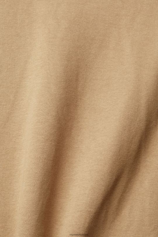 Männer Esprit Khaki-Beige Sweatshirt mit Logo-Print Sweatshirts und Kapuzenpullover 0BN00852