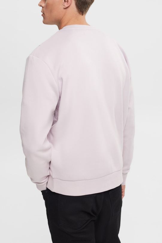 Männer Esprit Lavendel Sweatshirt mit Reißverschlusstasche Sweatshirts und Kapuzenpullover 0BN00785