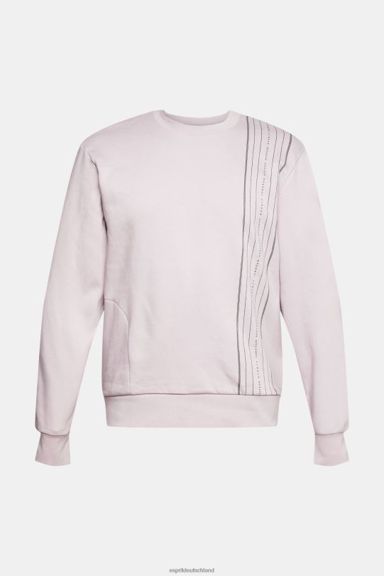 Männer Esprit Lavendel Sweatshirt mit Reißverschlusstasche Sweatshirts und Kapuzenpullover 0BN00785