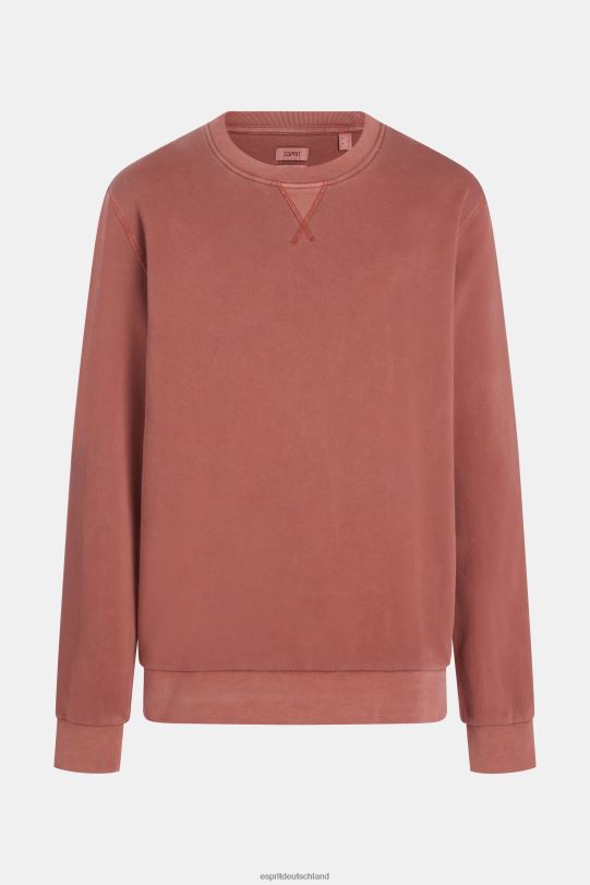 Männer Esprit Terrakotta nachhaltiges Sweatshirt mit Rundhalsausschnitt Sweatshirts und Kapuzenpullover 0BN00937