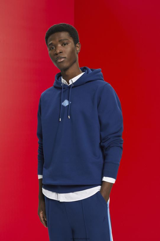 Männer Esprit Tinte Kapuzenpullover mit Logo-Aufdruck auf der Brust Sweatshirts und Kapuzenpullover 0BN00641