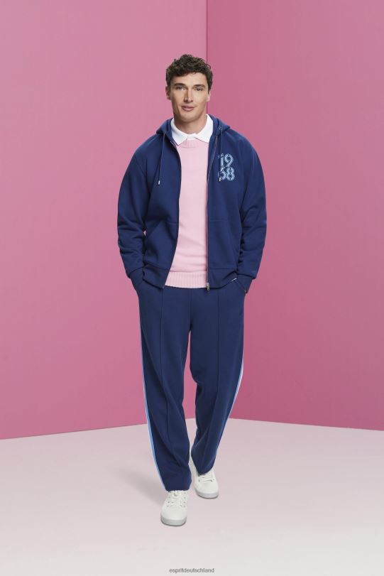 Männer Esprit Tinte Kapuzenpullover mit durchgehendem Reißverschluss Sweatshirts und Kapuzenpullover 0BN00637