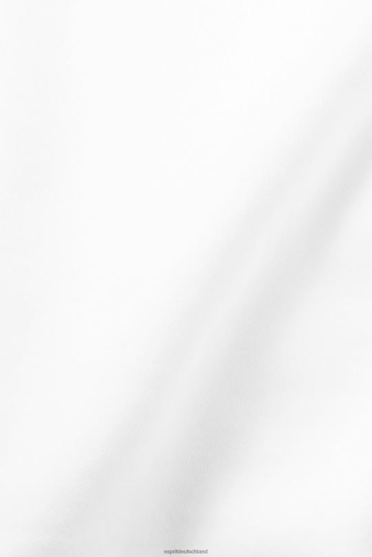 Männer Esprit Weiß Sweatshirt mit Logo-Print auf der Rückseite Sweatshirts und Kapuzenpullover 0BN00644
