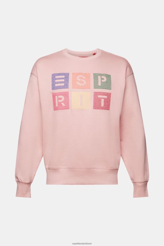 Männer Esprit altrosa Logo-Sweatshirt, 100 % Bio-Baumwolle Sweatshirts und Kapuzenpullover 0BN00582