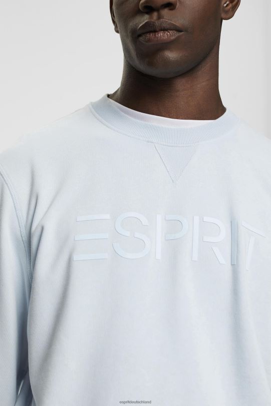 Männer Esprit pastellblau Sweatshirt mit Logo-Print Sweatshirts und Kapuzenpullover 0BN00678