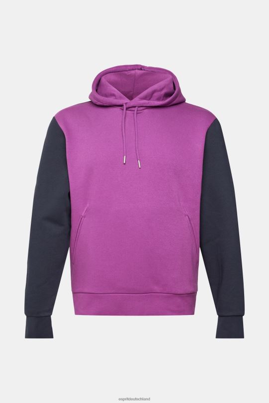 Männer Esprit violett zweifarbiger Kapuzenpullover Sweatshirts und Kapuzenpullover 0BN00938