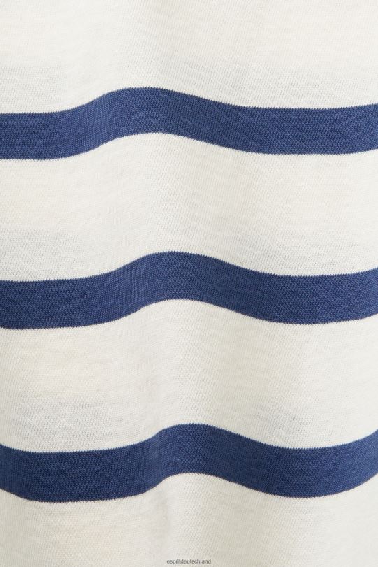 Männer Esprit Eis Gestreiftes Jersey-T-Shirt, 100 % Baumwolle T-Shirts 0BN00591
