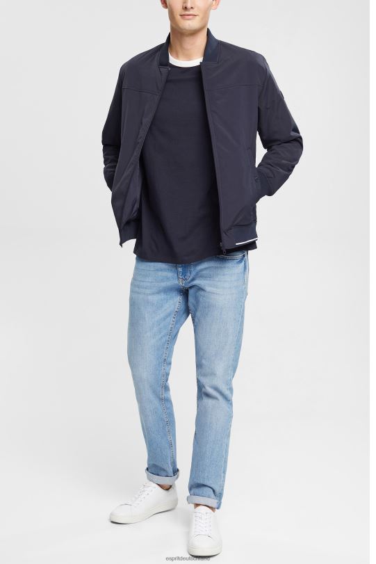 Männer Esprit Marine Jersey-T-Shirt T-Shirts 0BN00956