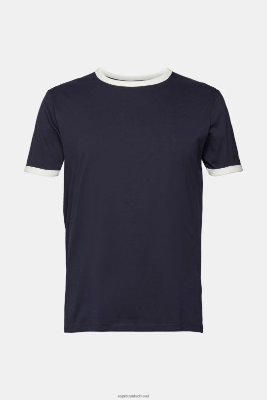 Männer Esprit Marine Jersey-T-Shirt T-Shirts 0BN00956