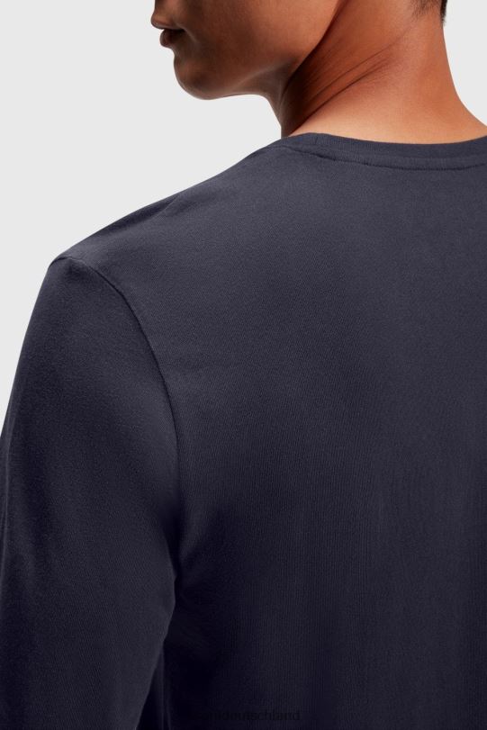 Männer Esprit Marine T-Shirt aus Jersey mit Logo-Print T-Shirts 0BN00866