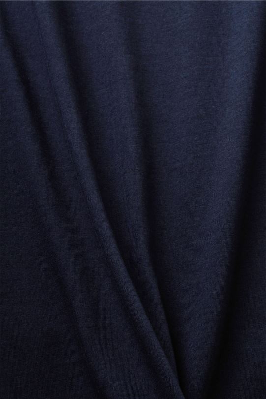 Männer Esprit Marine T-Shirt mit Frontprint, 100 % Baumwolle T-Shirts 0BN00740