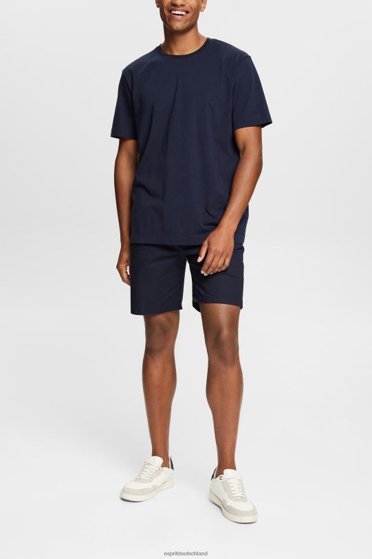 Männer Esprit Marine einfaches T-Shirt T-Shirts 0BN00930