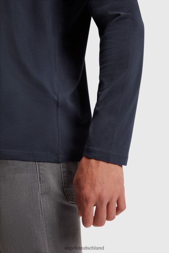 Männer Esprit Schwarz Normales T-Shirt aus festem Jersey T-Shirts 0BN00858