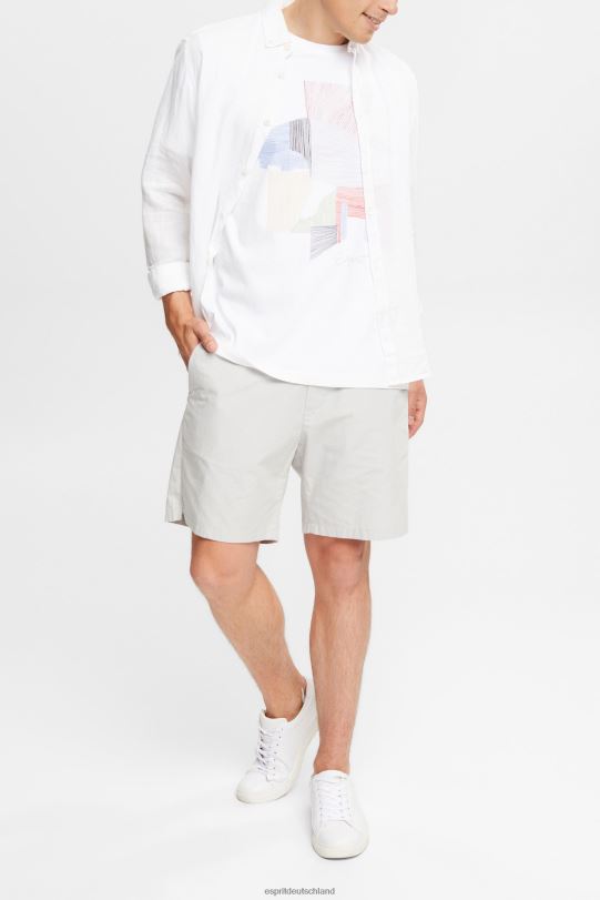 Männer Esprit Weiß Illustrations-T-Shirt aus nachhaltiger Baumwolle T-Shirts 0BN00939