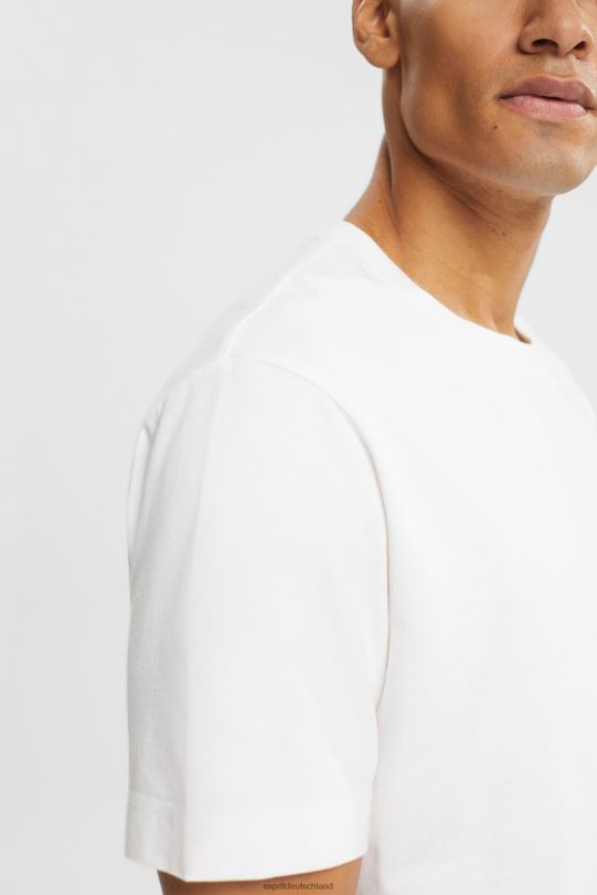 Männer Esprit Weiß einfaches T-Shirt T-Shirts 0BN00929