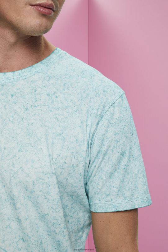 Männer Esprit helles Aquagrün T-Shirt mit Wascheffekt T-Shirts 0BN00753