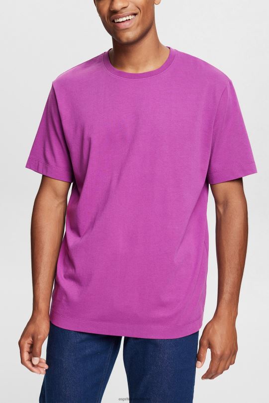 Männer Esprit violett einfaches T-Shirt T-Shirts 0BN00932